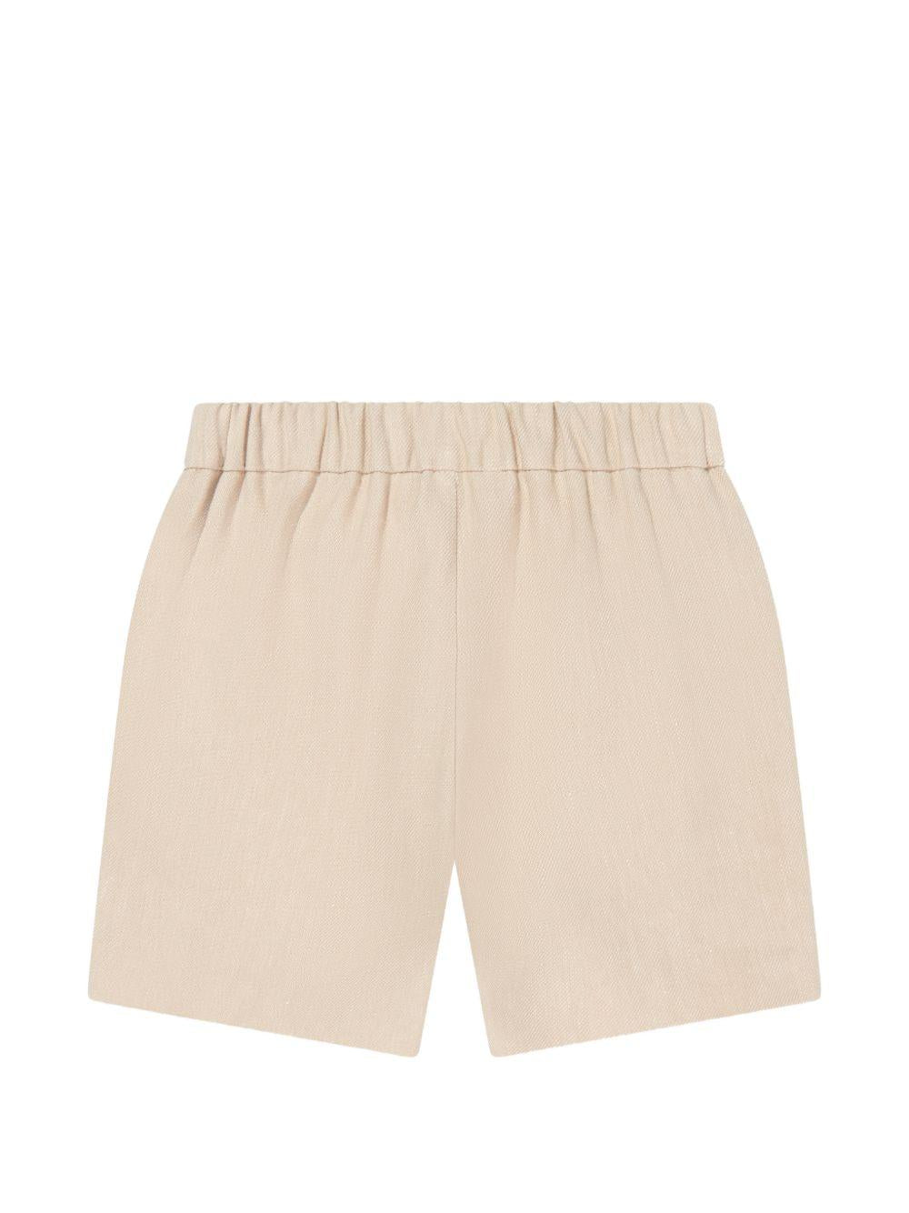 Shorts per neonato Emporio Armani Kids beige con vita elasticizzata EB001331 AF20957 U6151 EMPORIO ARMANI KIDS 