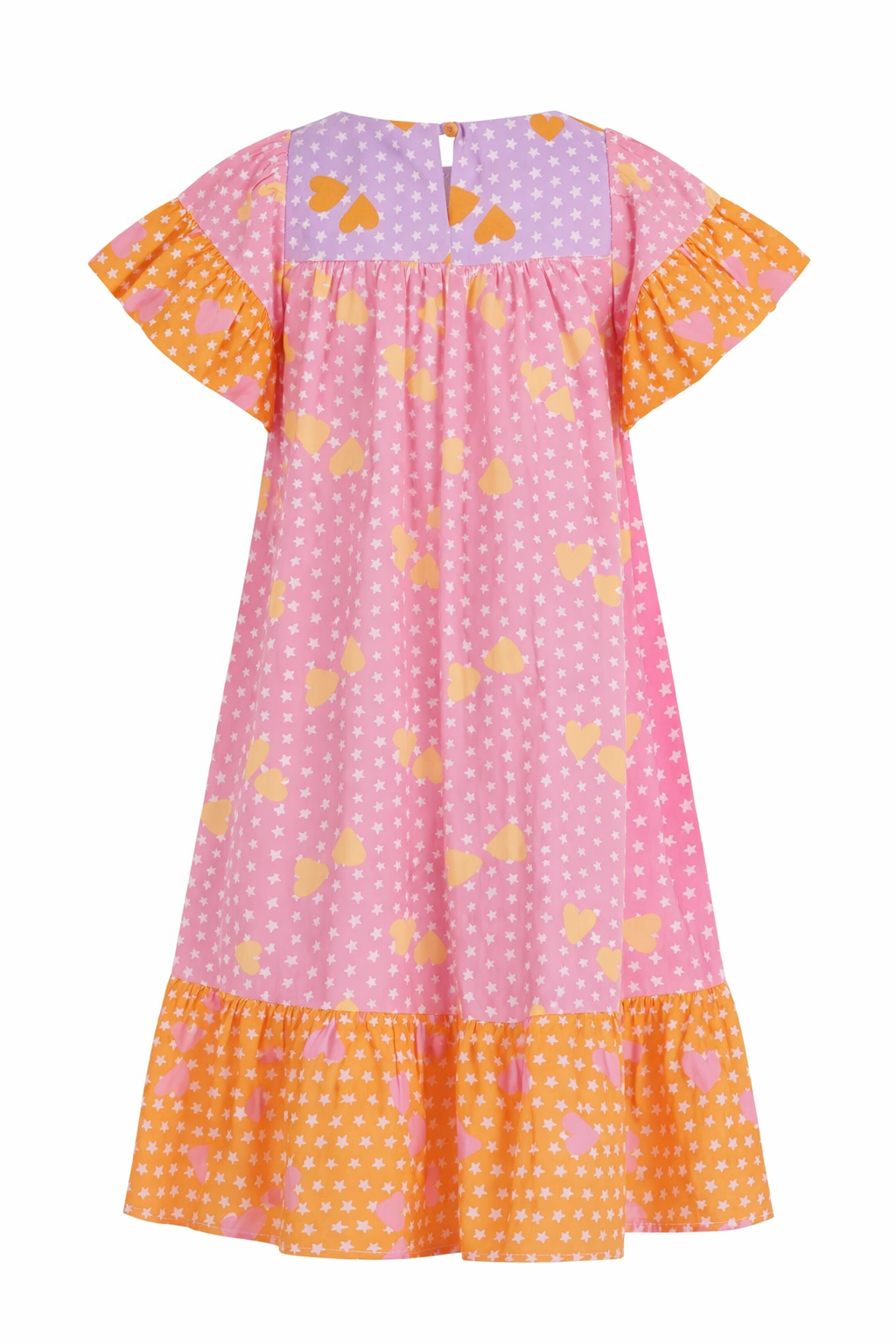 Abito per bambina Stella McCartney Kids rosa con stampa grafica cuori all- over TY1A31 Z3439 51UMC STELLA McCARTNEY KIDS 