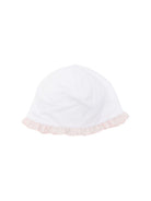 Cappello per neonata La Stupenderia bianco con bordo arricciato 2TBCP56 N01U40 LA STUPENDERIA KIDS 