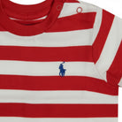 T-shirt per neonato Polo Ralph Lauren Kids multicolore con logo Polo Pony sul davanti 320A95726 001 Ralph Lauren kids 