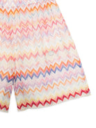 Shorts per bambina Missoni Kids multicolore con motivo a zig zag MY6C39 K0286 999 MISSONI KIDS 