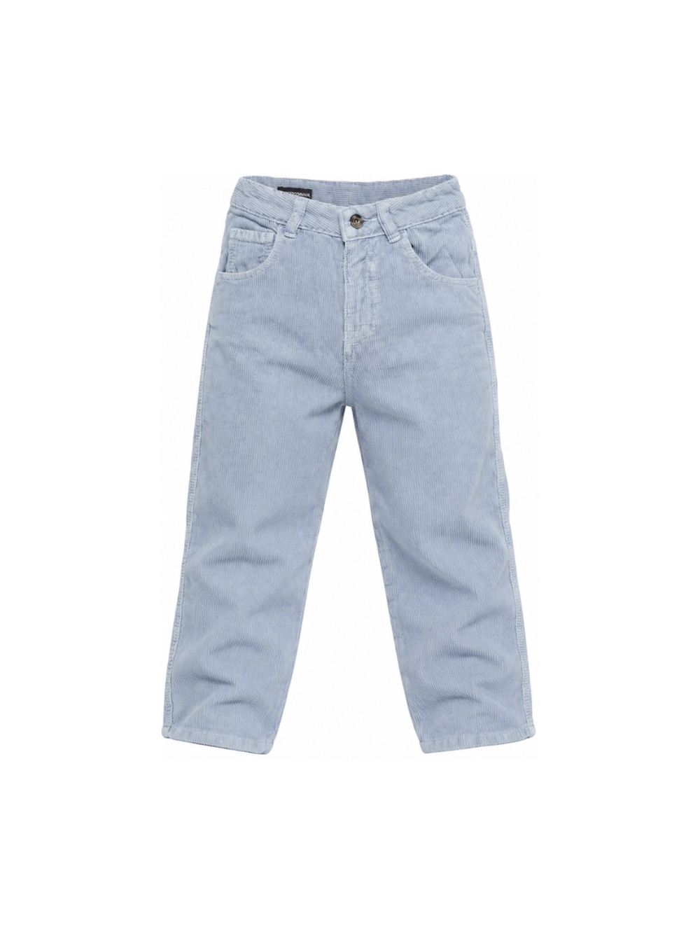 Pantaloni per bambino Emporio Armani Kids azzurro chiaro con bottoni e zip EB001490 AF26401 U9366 EMPORIO ARMANI KIDS 