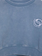 Felpa per bambina Stella McCartney Kids blu girocollo con logo TY4B90 Z0499 668 STELLA McCARTNEY KIDS 
