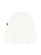 Felpa con applicazione Compass per bambino Stone Island Junior con girocollo K1S165100001S00B2 V0001 STONE ISLAND KIDS 