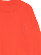 Felpa per bambina Bonpoint arancione con orlo a coste S06GSWK00010 151A BONPOINT KIDS 