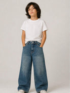 Jeans bambino Molo Kids blu in tessuto denim 6W26I105 5918 MOLO KIDS 