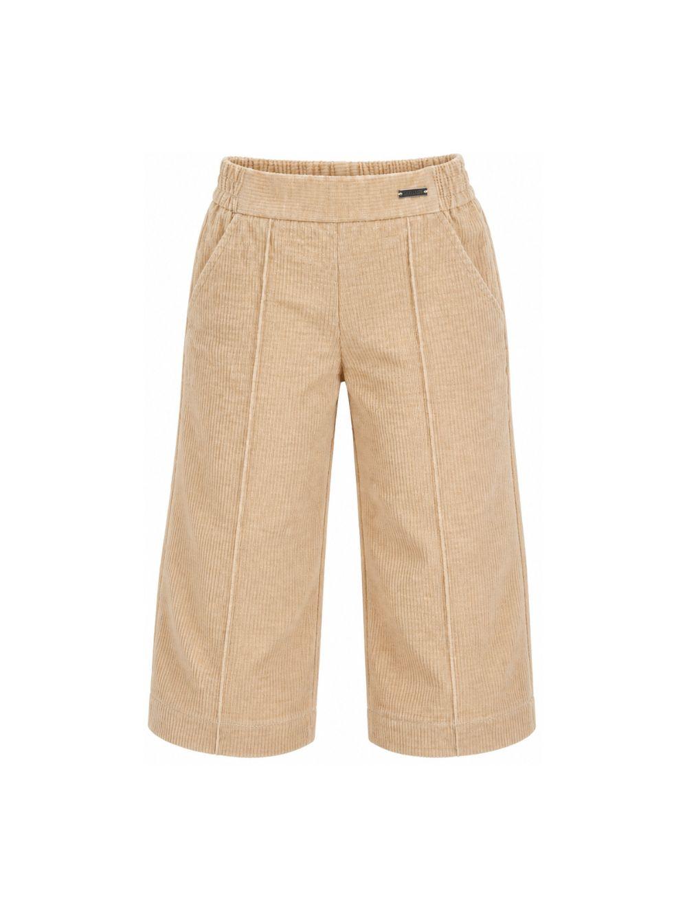 Pantaloni per bambina Monnalisa Kids beige con tessuto a coste 17H405 8852 003M MONNALISA KIDS 