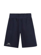 Shorts per bambino Boss Kids blu navy con dettaglio logo J52930 849 BOSS KIDS 