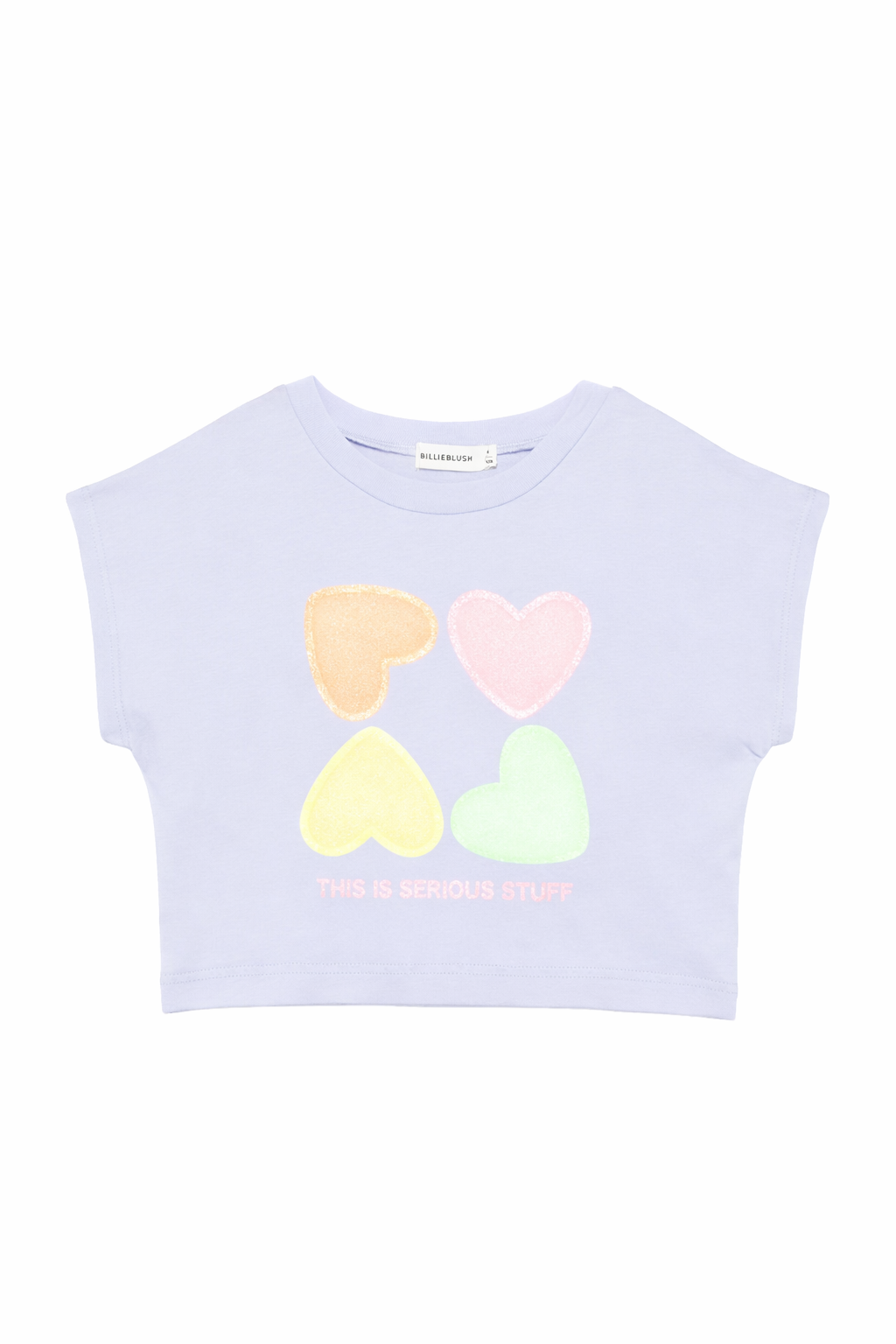 T-shirt per bambina Billieblush azzurra con stampa grafica U21955 81S BILLIEBLUSH KIDS 