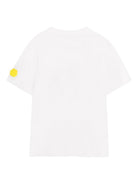 T-shirt per bambino DKNY Kids bianca con stampa logo sul davanti D62543 10P DKNY KIDS 