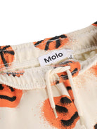 Pantaloni sportivi Adan per bambino Molo beige con stampa basketball 6S26I209 9544 MOLO KIDS 