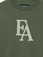 T-shirt per bambino Emporio Armani Kids verde con logo sul davanti EB001666 AF16162 U8114 EMPORIO ARMANI KIDS 