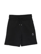Shorts per bambino Molo neri con stampa smiley 6S26H201 0099 MOLO KIDS 