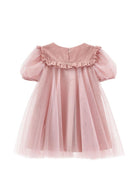 Abito per bambina Monnalisa Kids rosa con inserti in tulle 17H901 T9945 0063 MONNALISA KIDS 