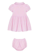 Abito per neonata Polo Ralph Lauren Kids rosa con ricamo motivo Polo Pony 310734896 001 Ralph Lauren kids 
