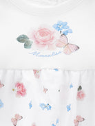 Abito per neonata Monnalisa bianco con stampa a fiori 35G210 7000 0099 MONNALISA KIDS 