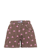 Costume per bambino MC2 Saint Barth Kids marrone con stampa grafica polpi all-over JEA0022 02109L MC2 ST. BARTH KIDS 