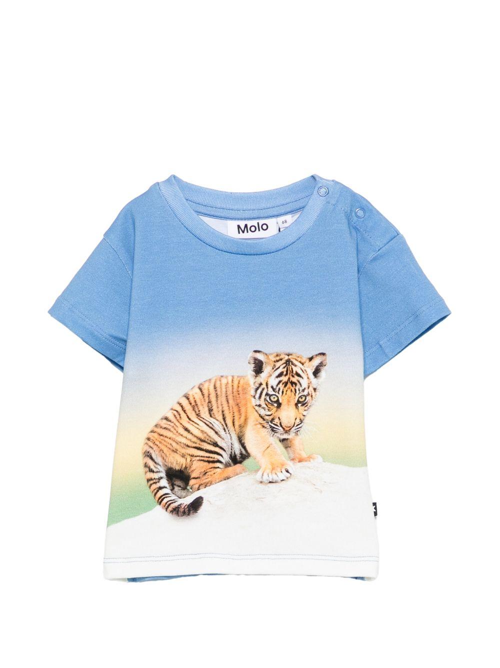 T-shirt Enzo per neonato Molo multicolore con stampa grafica 6S26A205 9825 MOLO KIDS 