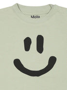 T-shirt con stampa per bambino Molo verde con scollo rotondo 6S25A207 5406 MOLO KIDS 