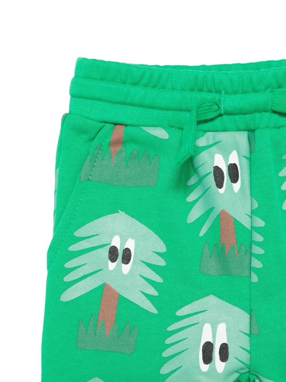 Pantaloni per neonato Stella McCartney Kids verde con coulisse e stampa TX6600 Z3161 712MC STELLA McCARTNEY KIDS 