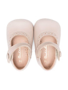 Scarpe primi passi per neonata Eli1957 beige con soletta in pelle con logo 0350AL NUDE Eli Kids 