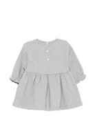 Abito per neonata Balmain Kids grigio con logo sul davanti BZ1050 Z3188 806RS BALMAIN KIDS 