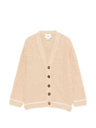 Cardigan per bambino Fendi Kids beige con lavorazione in pointelle JUG221 AJ8T F1UCS FENDI KIDS 