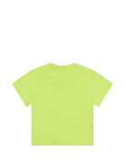 T-shirt per neonati Moschino Kids verde con stampa Teddy Bear sul davanti MZM047LAA01 30355 MOSCHINO KIDS 