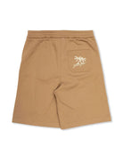 Shorts con ricamo per bambino Golden Goose Kids marrone con tasca posteriore sagomata P01760P001928 15693 GOLDEN GOOSE KIDS 
