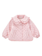 Giubbino per neonata Monnalisa rosa con design trapuntato 37G102 7027 0090 MONNALISA KIDS 
