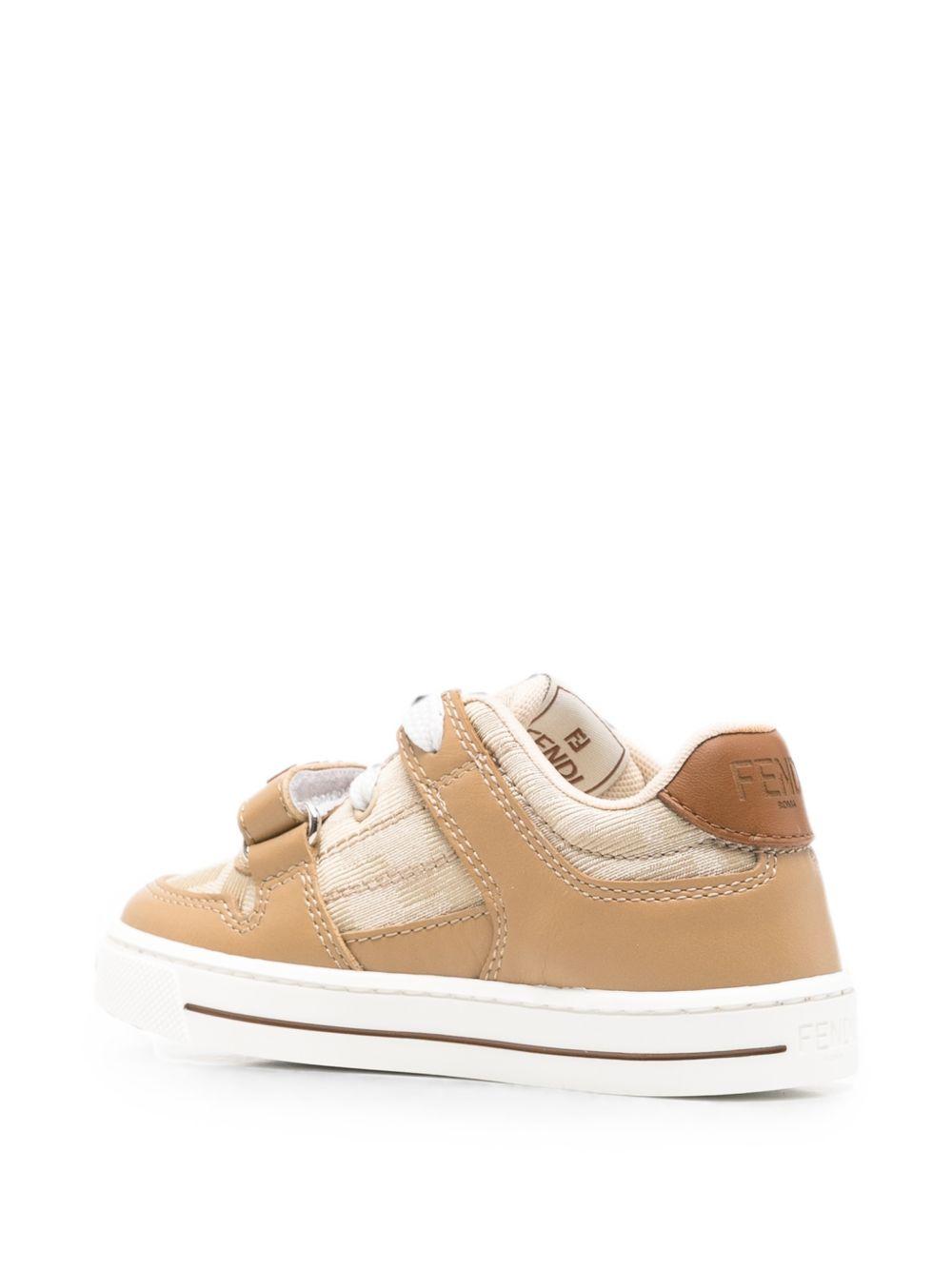 Sneakers per bambino Fendi Kids beige con motivo monogramma FF JMR475 AHGY F1R7K FENDI KIDS 