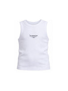 Canotta per bambina Givenchy Kids bianca con logo sul davanti H31114 10P GIVENCHY KIDS 