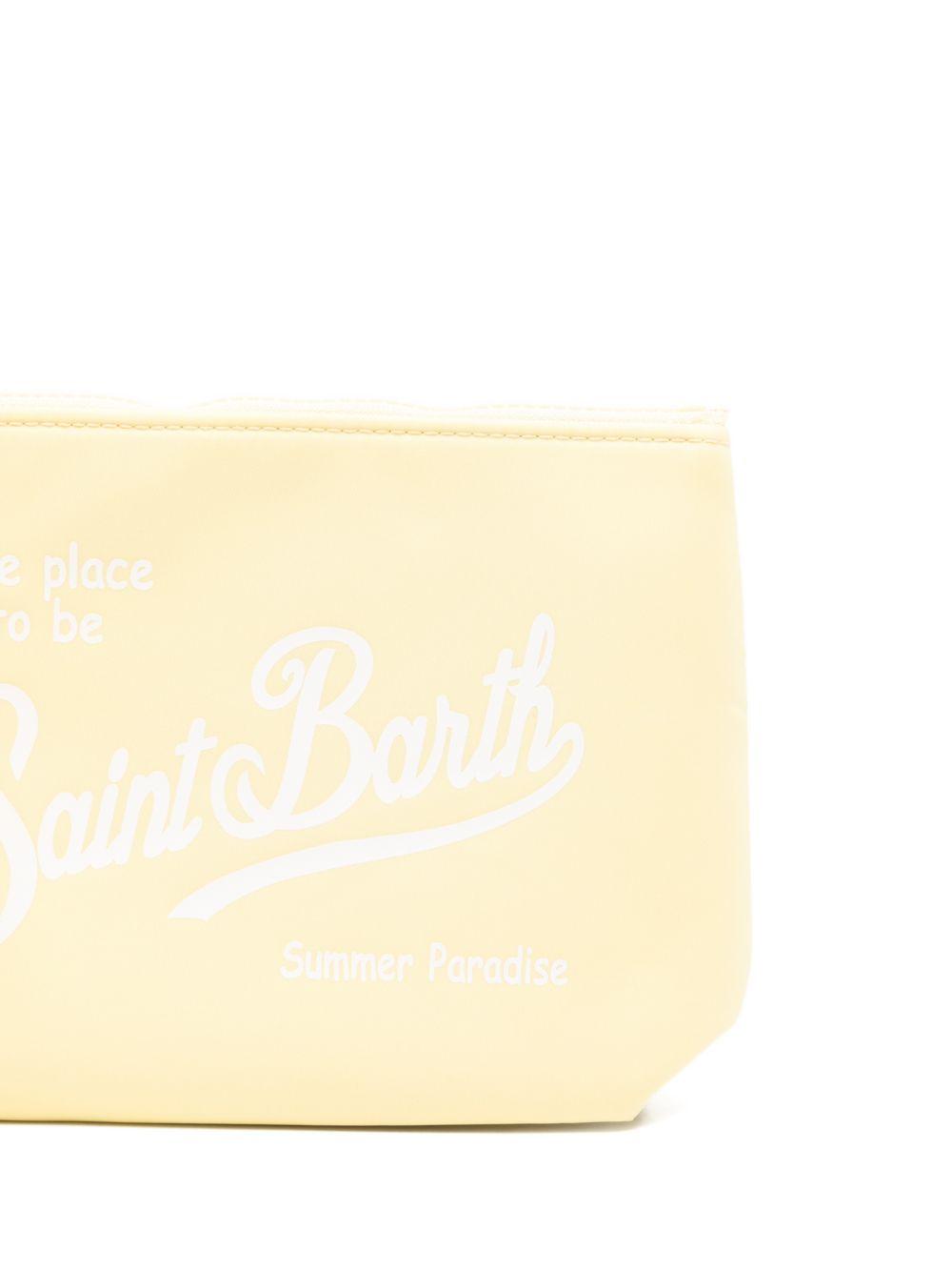 Pochette Aline MC2 Saint Barth giallo con stampa logo ALI0053 00766L MC2 ST. BARTH KIDS 