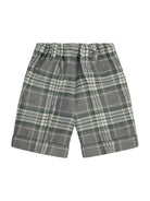 Shorts per neonato Paio Crippa multicolor con motivo a quadri ULIVO 4625 PAIO CRIPPA 