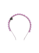 Cerchietto per bambina Monnalisa lilla con decorazione di perle 17G006 7759 0065 MONNALISA KIDS 