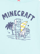 T-shirt per bambino MC2 Saint Barth Kids azzurra con stampa grafica sul retro PRL0001 03966L MC2 ST. BARTH KIDS 