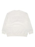 Felpa per bambino Fendi Kids bianco con stampa logo JFH159 5V0 F0TU9 FENDI KIDS 