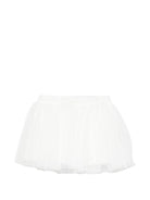 Gonna per neonata Elisabetta Franchi La Mia Bambina bianca in tulle EGGO0570TU005 0004 ElISABETTA FRANCHI KIDS 