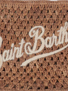 Pouch MC2 Saint Barth marrone in rafia RAFP001 09038L MC2 ST. BARTH KIDS 