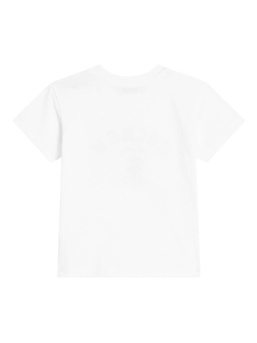 T-shirt per neonato Dolce & Gabbana Kids bianca con stampa grafica L1JTEY G7PUD W0111 DOLCE & GABBANA KIDS 