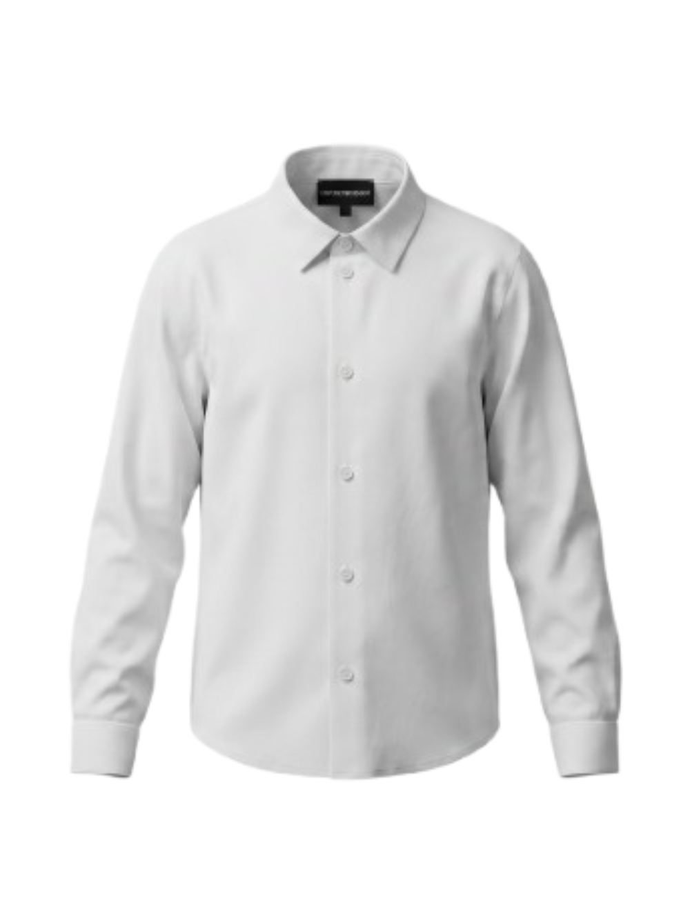 Camicia per bambino Emporio Armani Kids bianca con logo jacquard 8N4C09 1N06Z 0100 EMPORIO ARMANI KIDS 