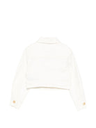 Giubbino per bambina Balmain Kids bianco con bottoni dorati BY2A07 Z3702 100 BALMAIN KIDS 