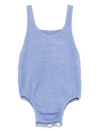 Body per neonato Gensami Kids blu con cinturini con bottone e tasca frontale applicata TU01-B-SOFT OCEAN BLUE GENSAMI 