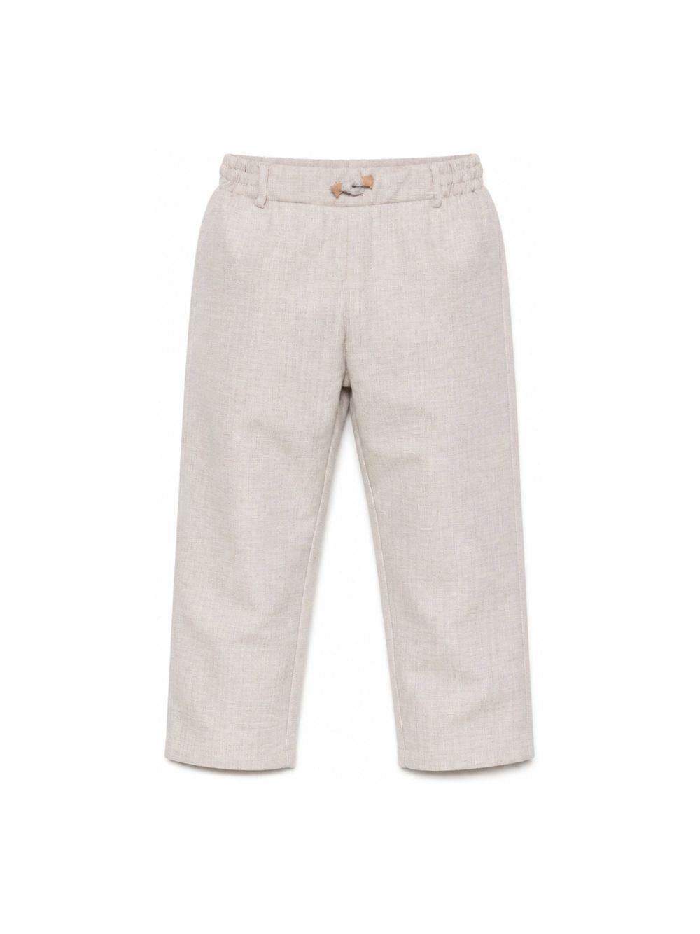 Pantaloni per bambino Eleventy Kids grigi con vita con coulisse elasticizzata EZ6H10 I0346 875 ELEVENTY KIDS 