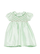 Abito per neonata Mariella Ferrari verde menta con maniche corte a sbuffo ATA1 072 MARIELLA FERRARI KIDS 