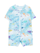 Costume intero Neka per neonato Molo azzurro con stamp a pesci 8S26P526 9533 MOLO KIDS 