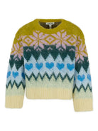 Maglione per bambina Molo multicolore con motivo a fiocco di neve e cuore 2W25K206 4954 MOLO 
