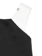 Abito per bambina Elisabetta Franchi La Mia Bambina nero con fiocco posteriore EFAB6680RA016 D285 ElISABETTA FRANCHI KIDS 