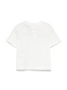 T-shirt per neonato Emporio Armani Kids bianco con logo gommato EB000419 AF15013 M0135 EMPORIO ARMANI KIDS 
