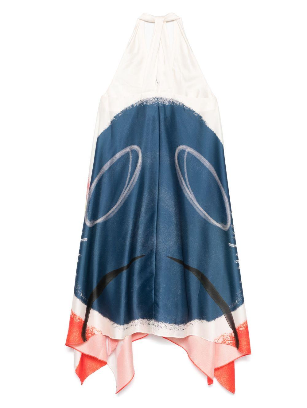 Abito midi per donna Scotch & Soda multicolore con stampa grafica UFU00718T 130 SCOTCH DONNA 